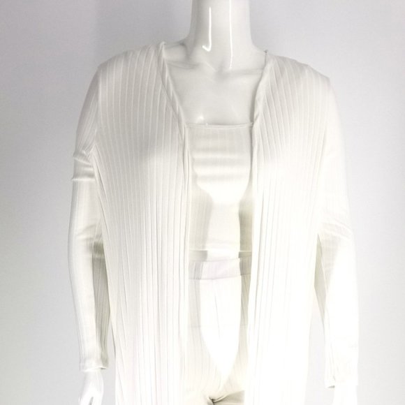 Soleil & Skye WHITE 3 Piece Leggings Set 1X-3X NEW WITH TAGS - Picture 2 of 5